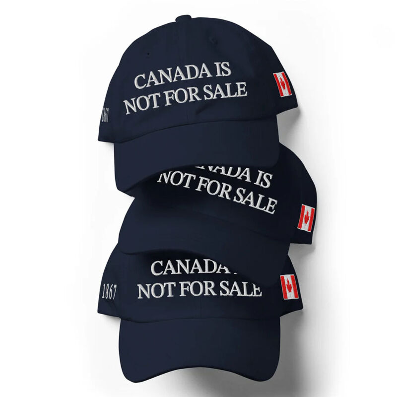 Canada Is Not For Sale Right Side Canadian Flag 1867 Embroidered Hat Thumbnail